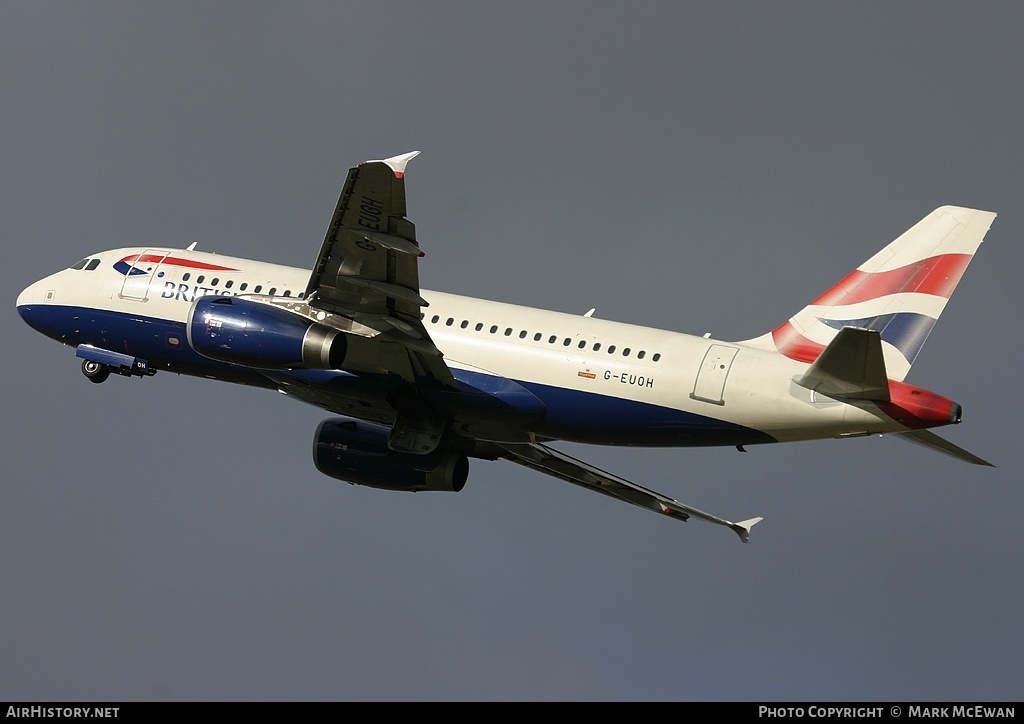 Aircraft Photo of G-EUOH | Airbus A319-131 | British Airways | AirHistory.net #257159