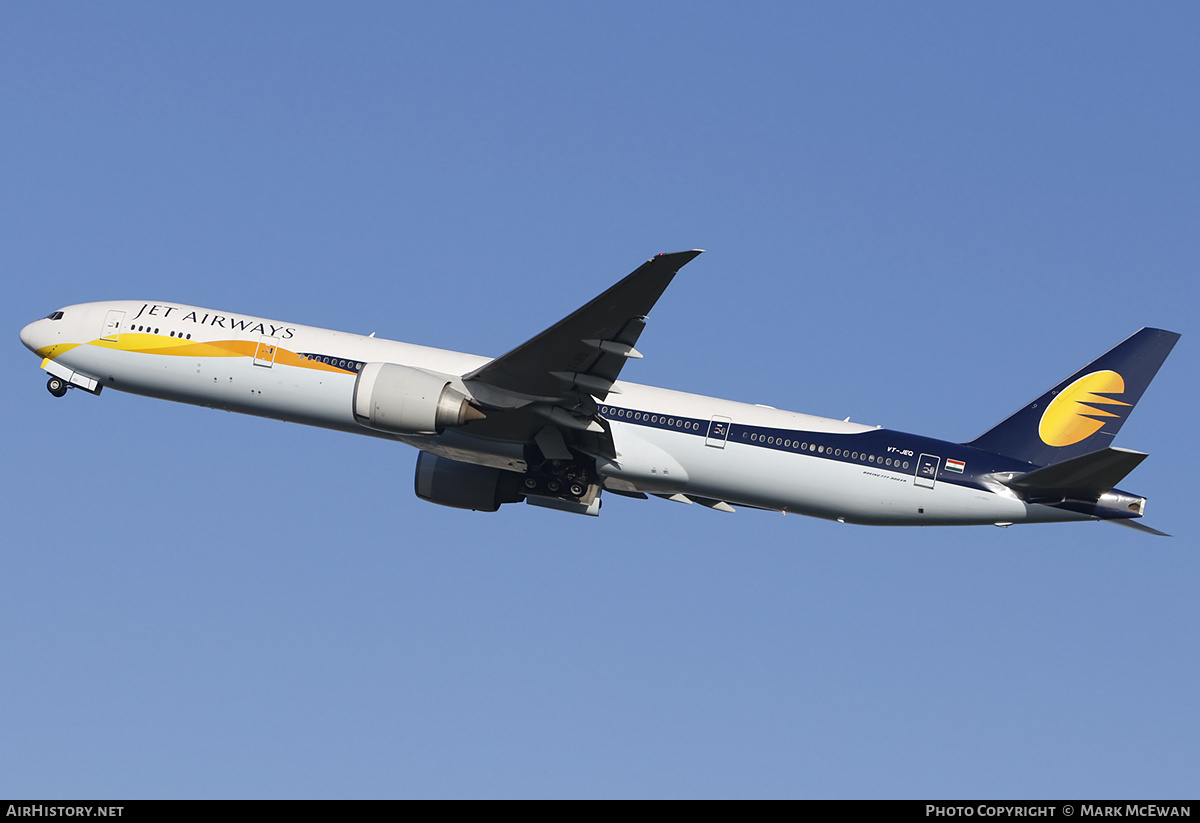 Aircraft Photo of VT-JEQ | Boeing 777-35R/ER | Jet Airways | AirHistory.net #257198