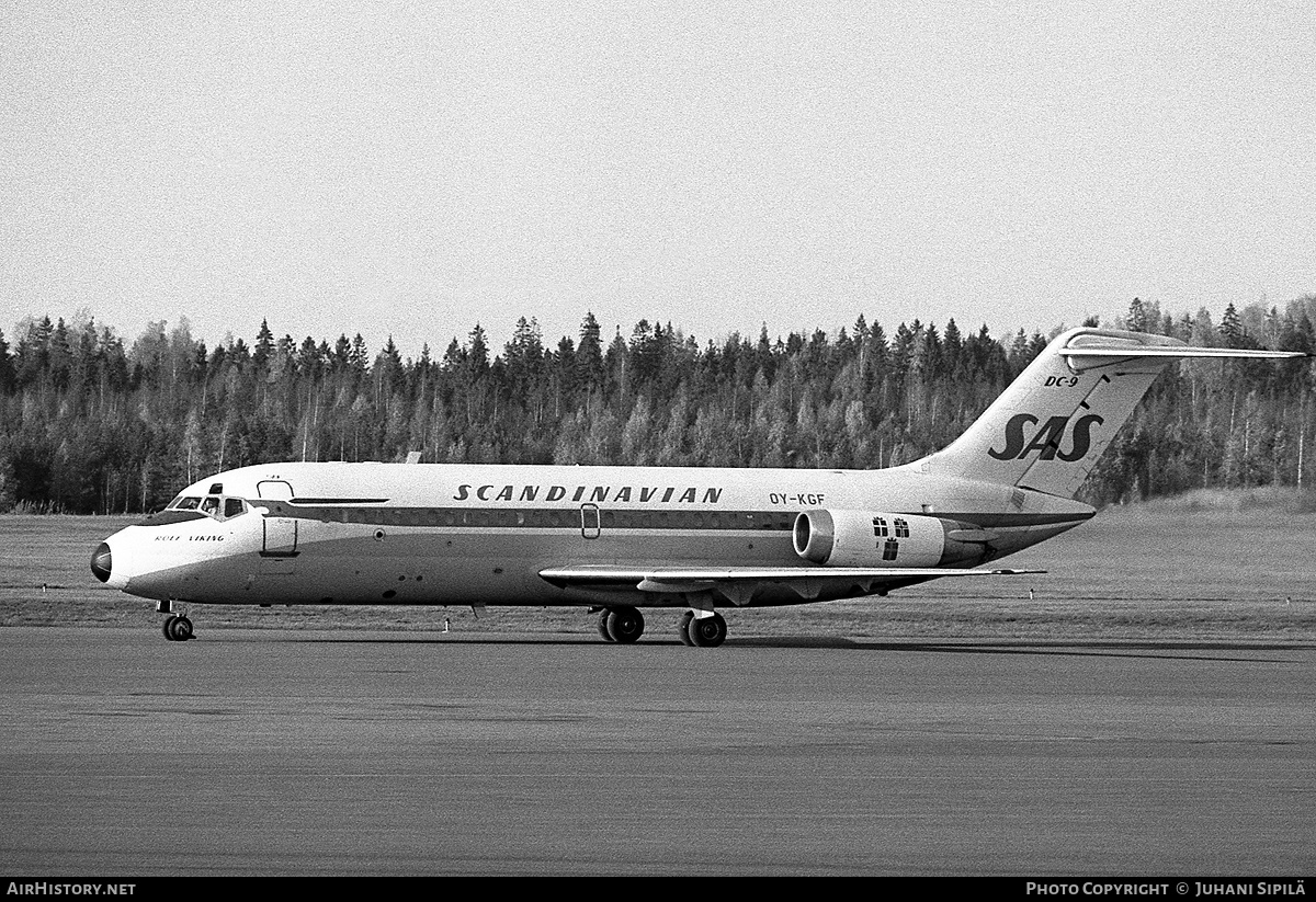 Aircraft Photo of OY-KGF | McDonnell Douglas DC-9-21 | Scandinavian Airlines - SAS | AirHistory.net #257217