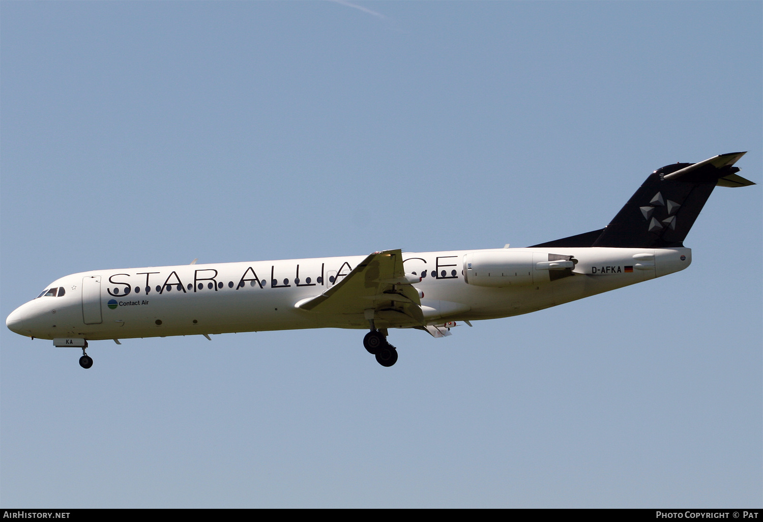 Aircraft Photo of D-AFKA | Fokker 100 (F28-0100) | Contact Air | AirHistory.net #257238