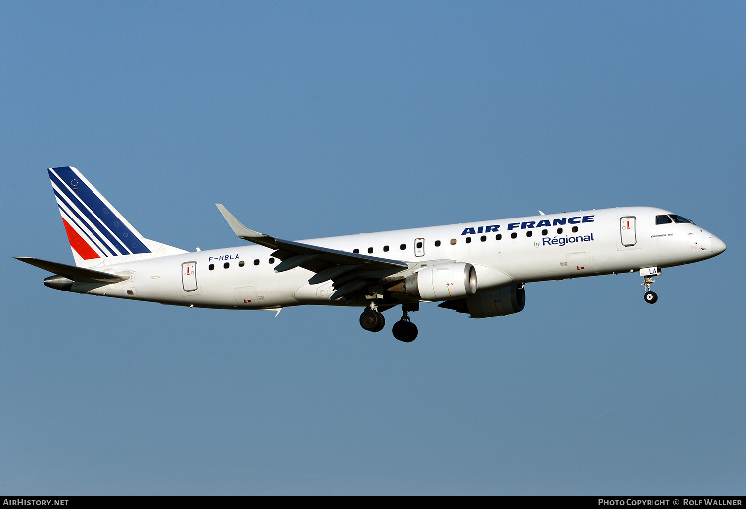 Aircraft Photo of F-HBLA | Embraer 190LR (ERJ-190-100LR) | Air France | AirHistory.net #257265