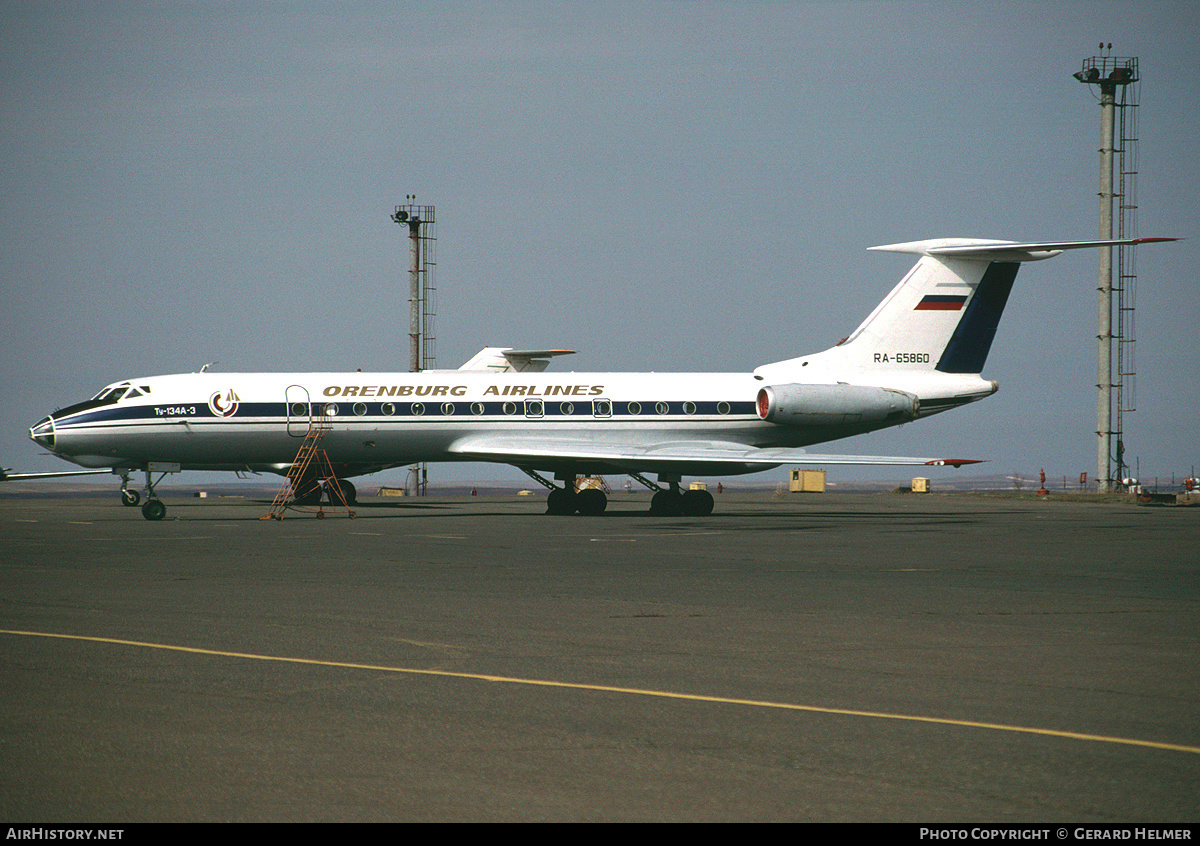 Aircraft Photo of RA-65860 | Tupolev Tu-134A-3 | Orenburg Airlines | AirHistory.net #257271