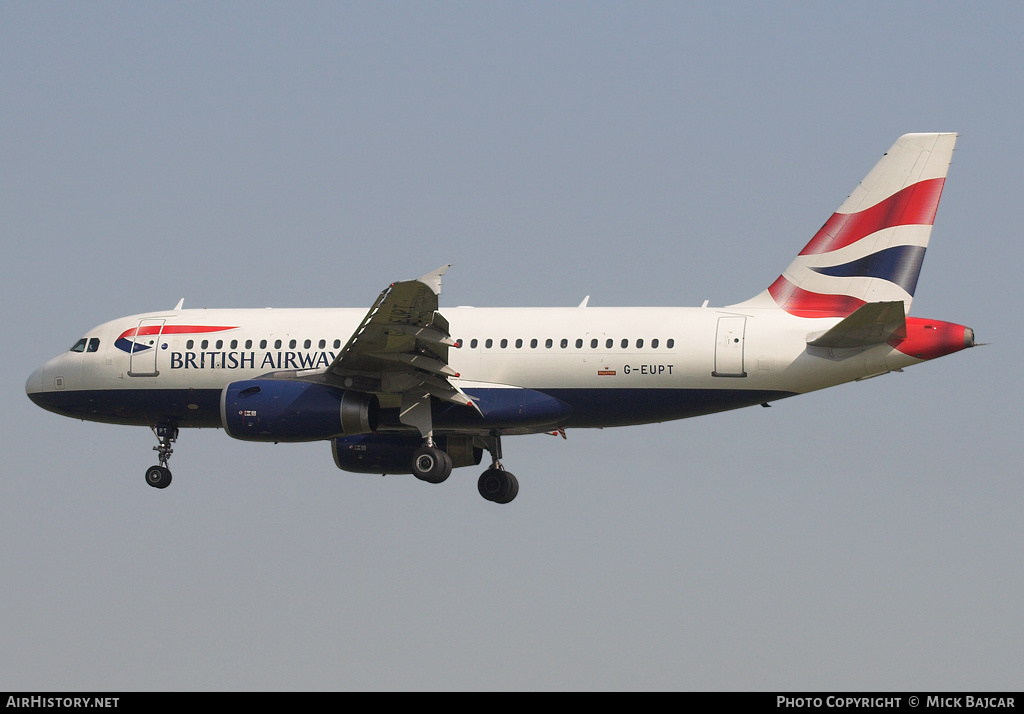 Aircraft Photo of G-EUPT | Airbus A319-131 | British Airways | AirHistory.net #257291