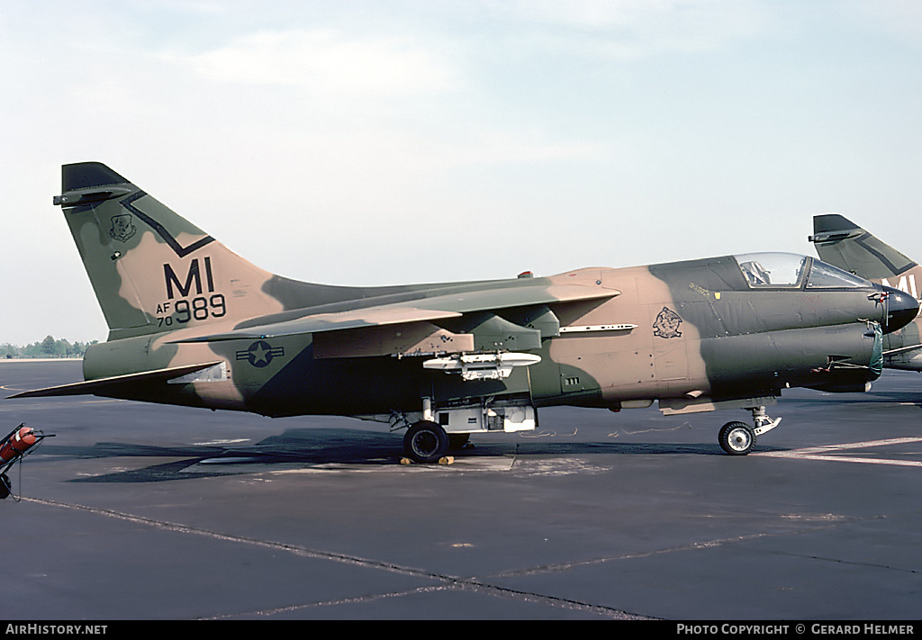 Aircraft Photo of 70-0989 / AF70-989 | LTV A-7D Corsair II | USA - Air Force | AirHistory.net #257317