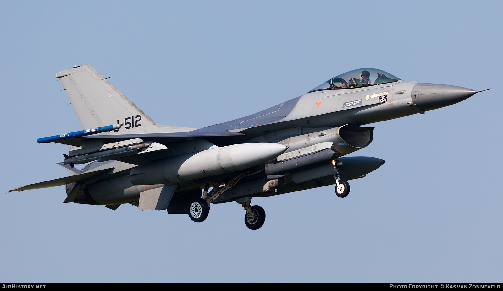 Aircraft Photo of J-512 | General Dynamics F-16AM Fighting Falcon | Netherlands - Air Force | AirHistory.net #257330