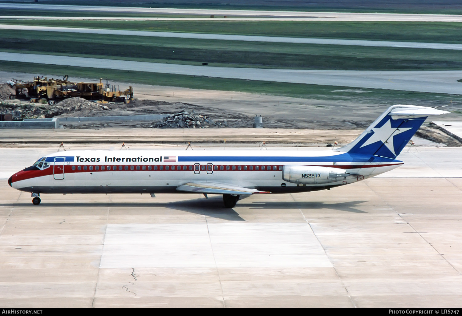 Aircraft Photo of N522TX | McDonnell Douglas DC-9-32 | Texas International Airlines | AirHistory.net #257378