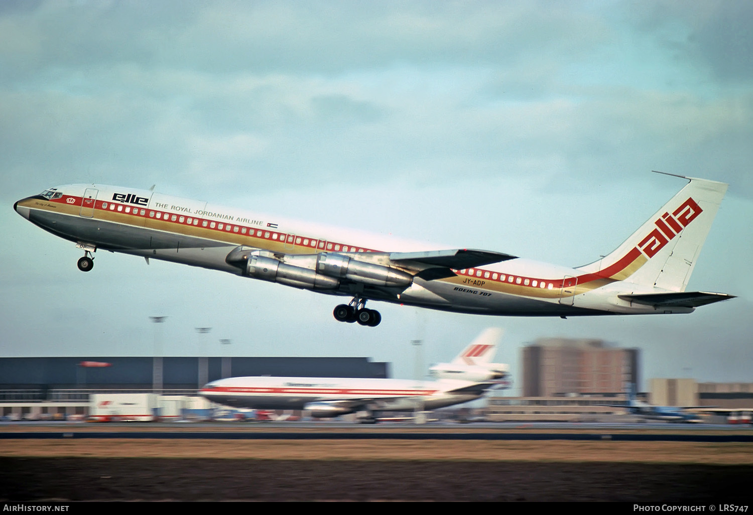 Aircraft Photo of JY-ADP | Boeing 707-3D3C | Alia - The Royal Jordanian Airline | AirHistory.net #257381