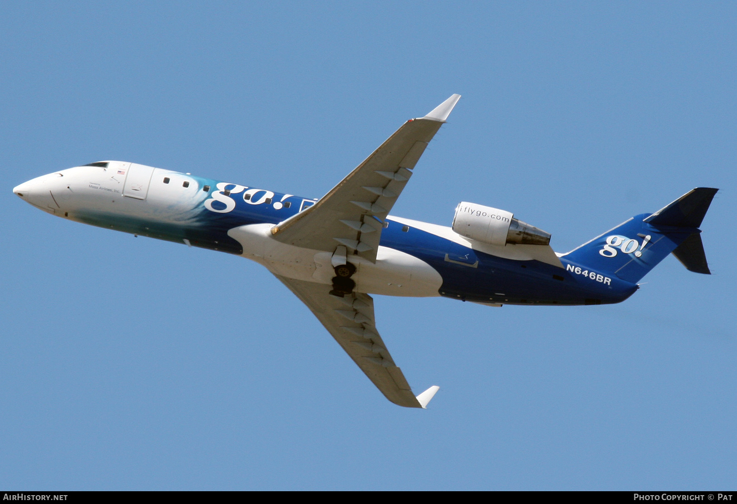 Aircraft Photo of N646BR | Bombardier CRJ-200ER (CL-600-2B19) | Go! | AirHistory.net #257391