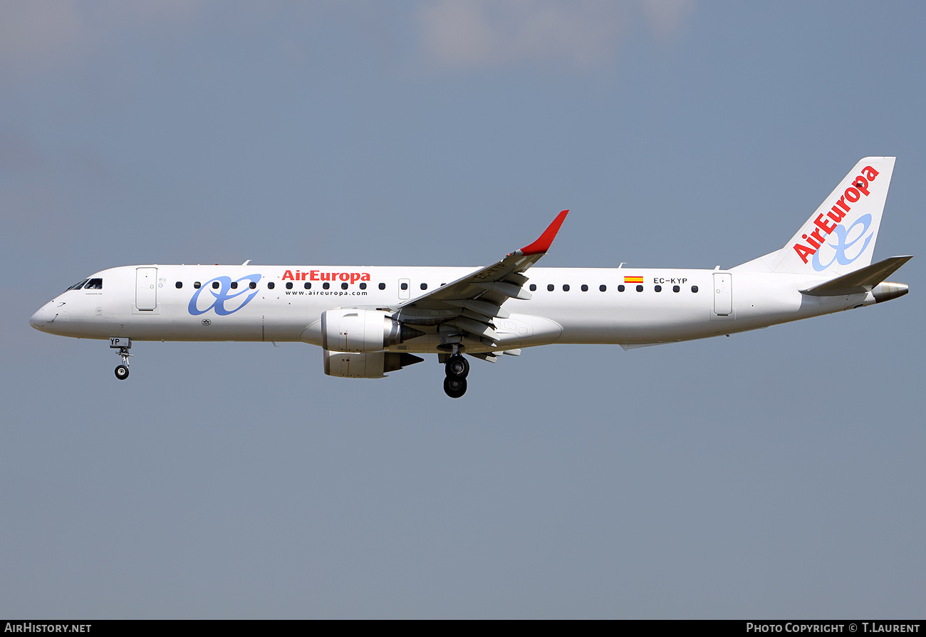 Aircraft Photo of EC-KYP | Embraer 195LR (ERJ-190-200LR) | Air Europa | AirHistory.net #257408