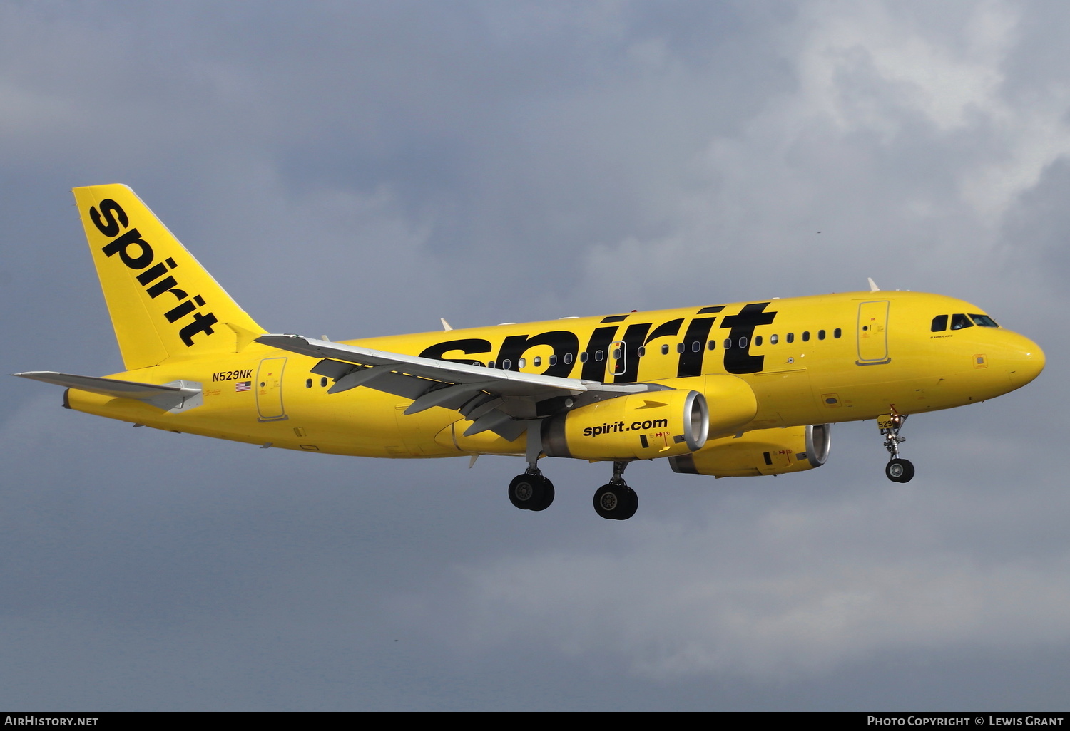 Aircraft Photo of N529NK | Airbus A319-132 | Spirit Airlines | AirHistory.net #257414