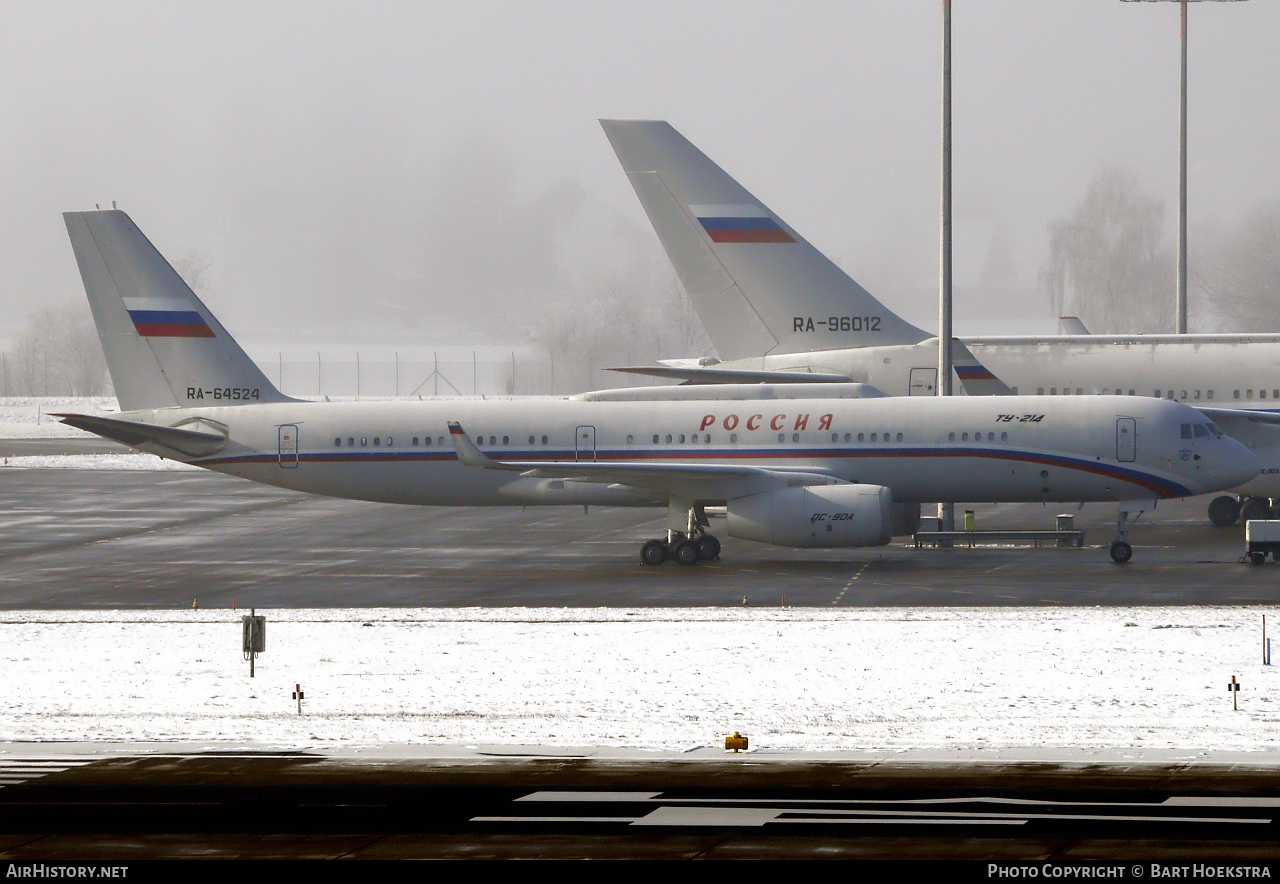 Aircraft Photo of RA-64524 | Tupolev Tu-214SUS | Rossiya - Special Flight Detachment | AirHistory.net #257420