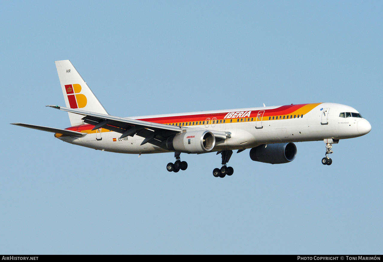 Aircraft Photo of EC-HIR | Boeing 757-256 | Iberia | AirHistory.net #257431
