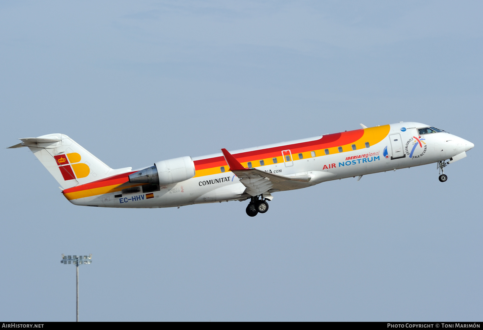 Aircraft Photo of EC-HHV | Bombardier CRJ-200ER (CL-600-2B19) | Iberia Regional | AirHistory.net #257432