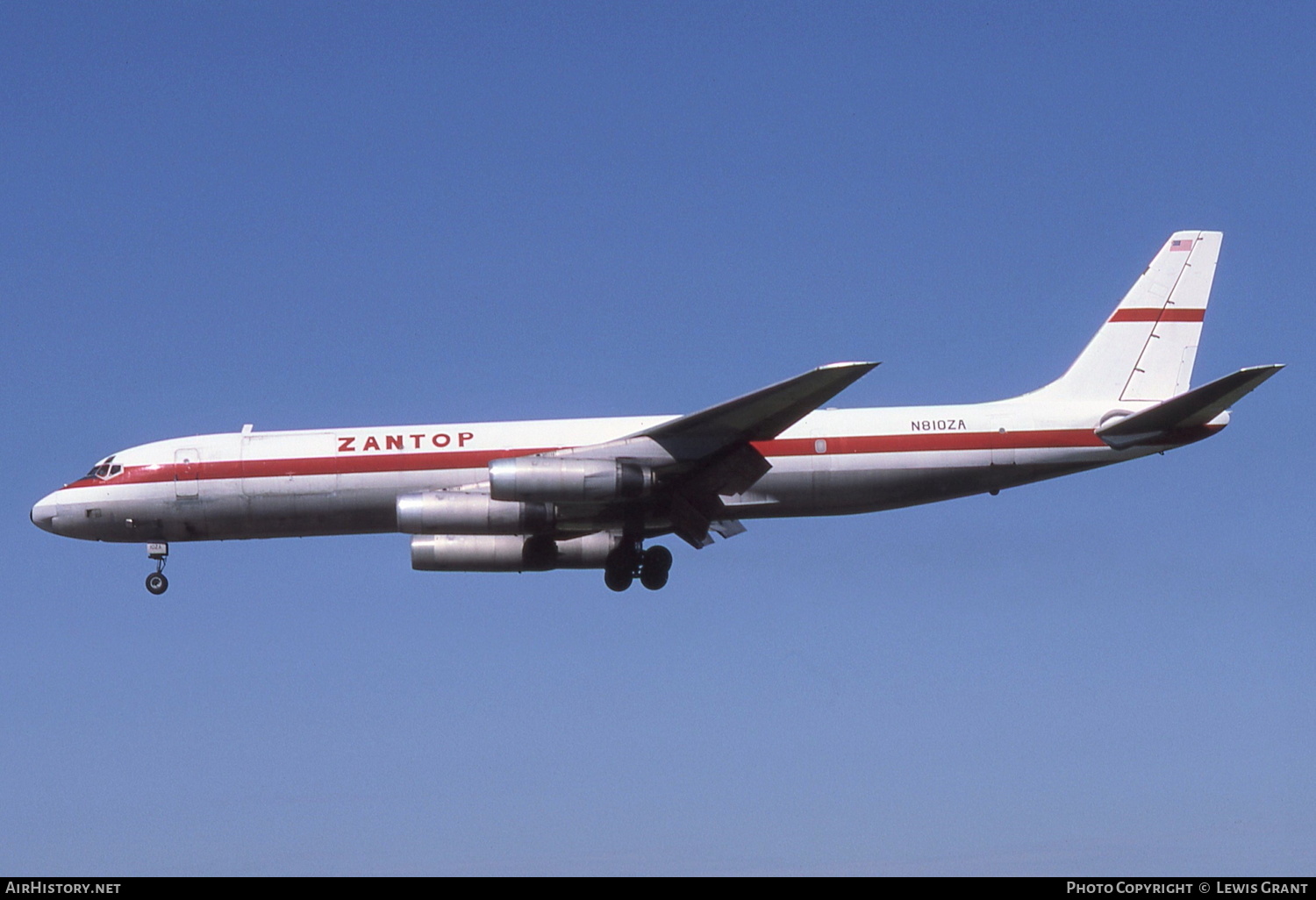 Aircraft Photo of N810ZA | McDonnell Douglas DC-8-62H/AF | Zantop International Airlines | AirHistory.net #257438