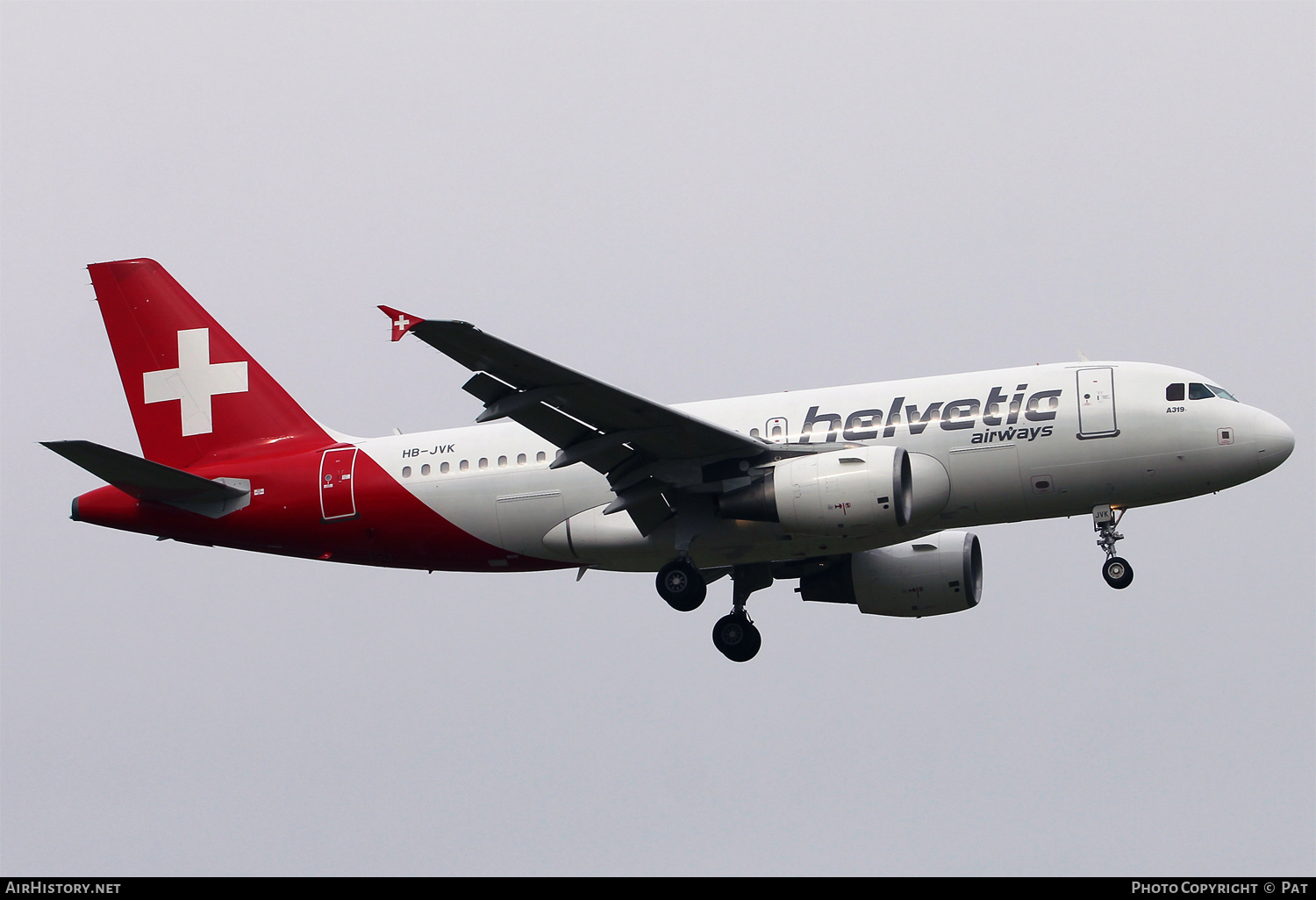 Aircraft Photo of HB-JVK | Airbus A319-112 | Helvetic Airways | AirHistory.net #257488