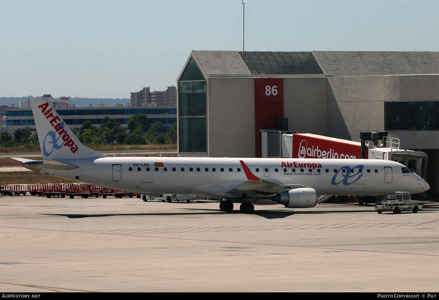 Aircraft Photo of EC-LEK | Embraer 195LR (ERJ-190-200LR) | Air Europa | AirHistory.net #257515