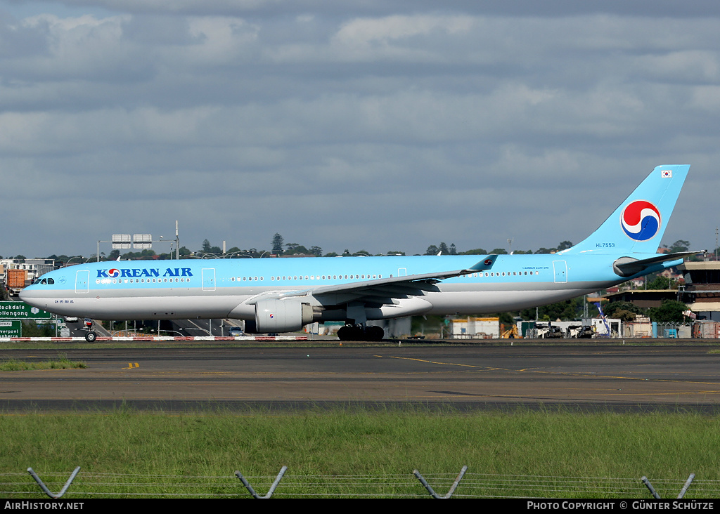 Aircraft Photo of HL7553 | Airbus A330-323 | Korean Air | AirHistory.net #257595