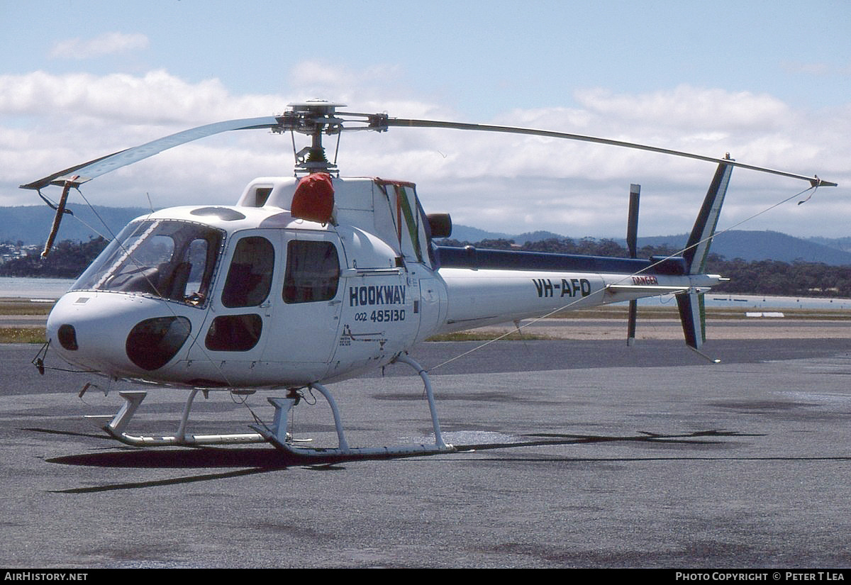 Aircraft Photo of VH-AFO | Aerospatiale AS-350BA Ecureuil | Hookway | AirHistory.net #257619