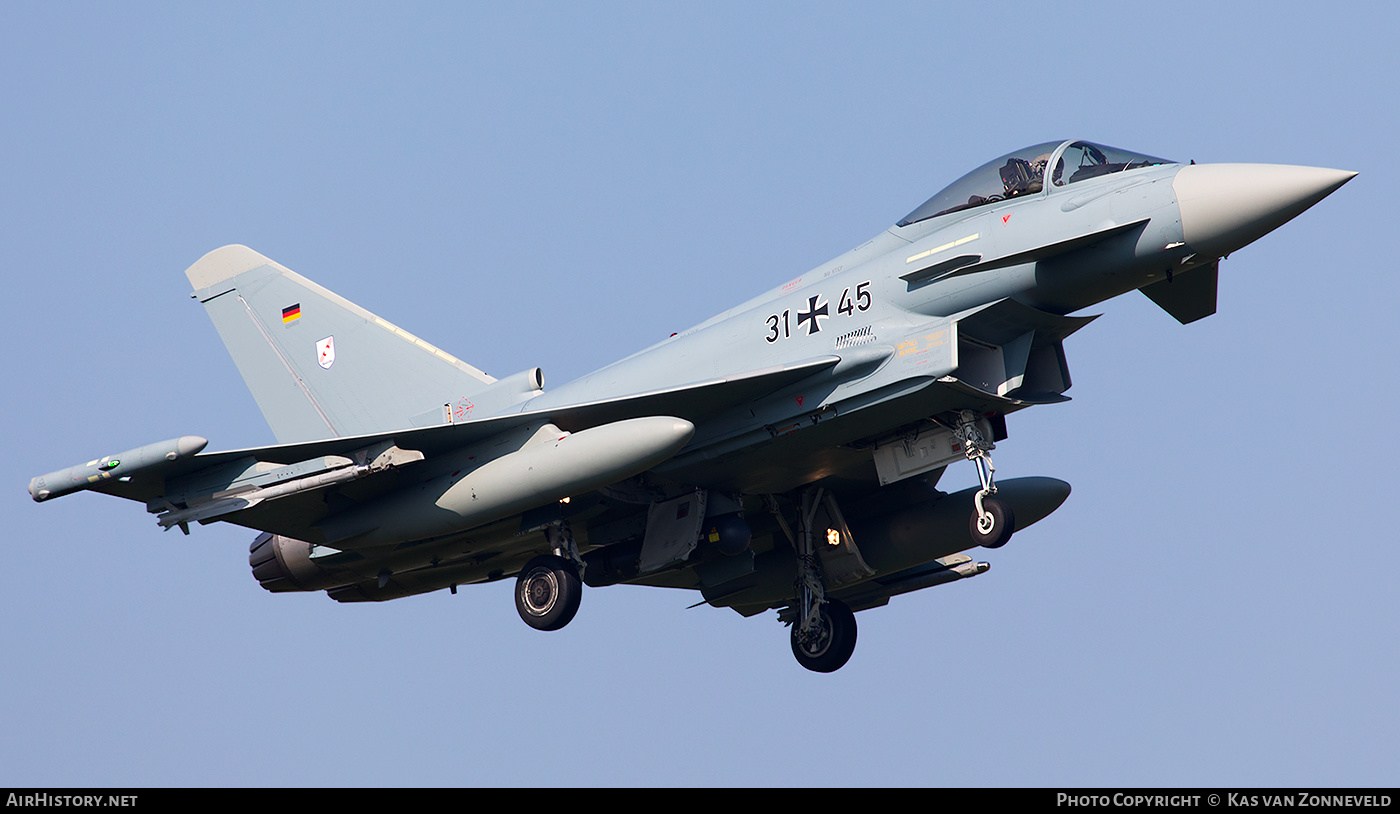 Aircraft Photo of 3145 | Eurofighter EF-2000 Typhoon S | Germany - Air Force | AirHistory.net #257629