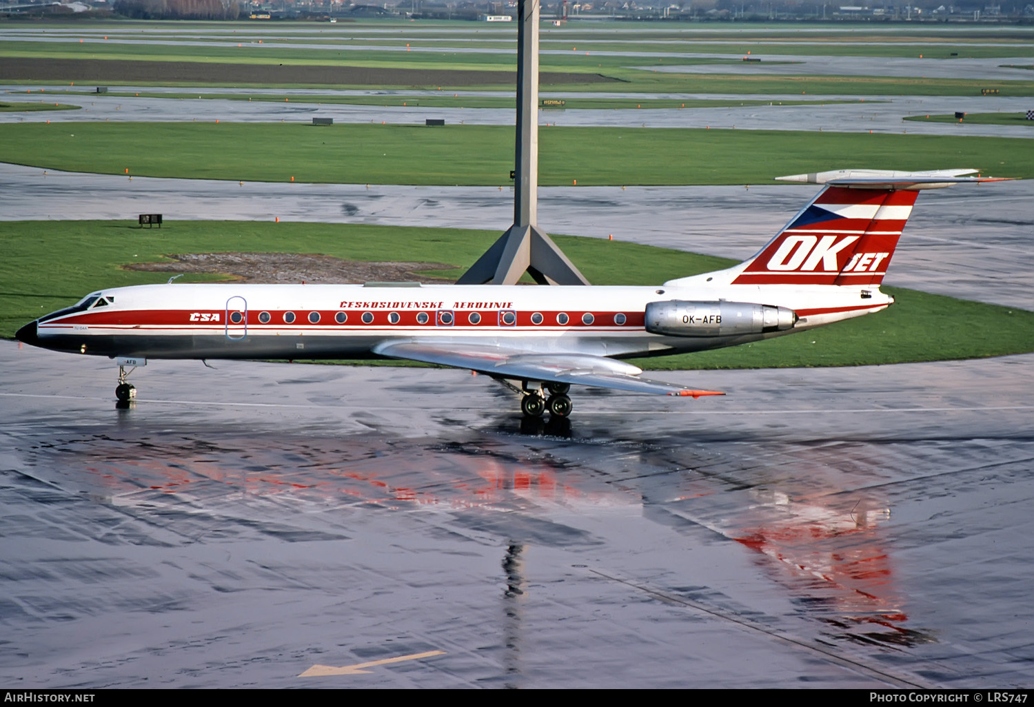 Aircraft Photo of OK-AFB | Tupolev Tu-134A | ČSA - Československé Aerolinie - Czechoslovak Airlines | AirHistory.net #257656