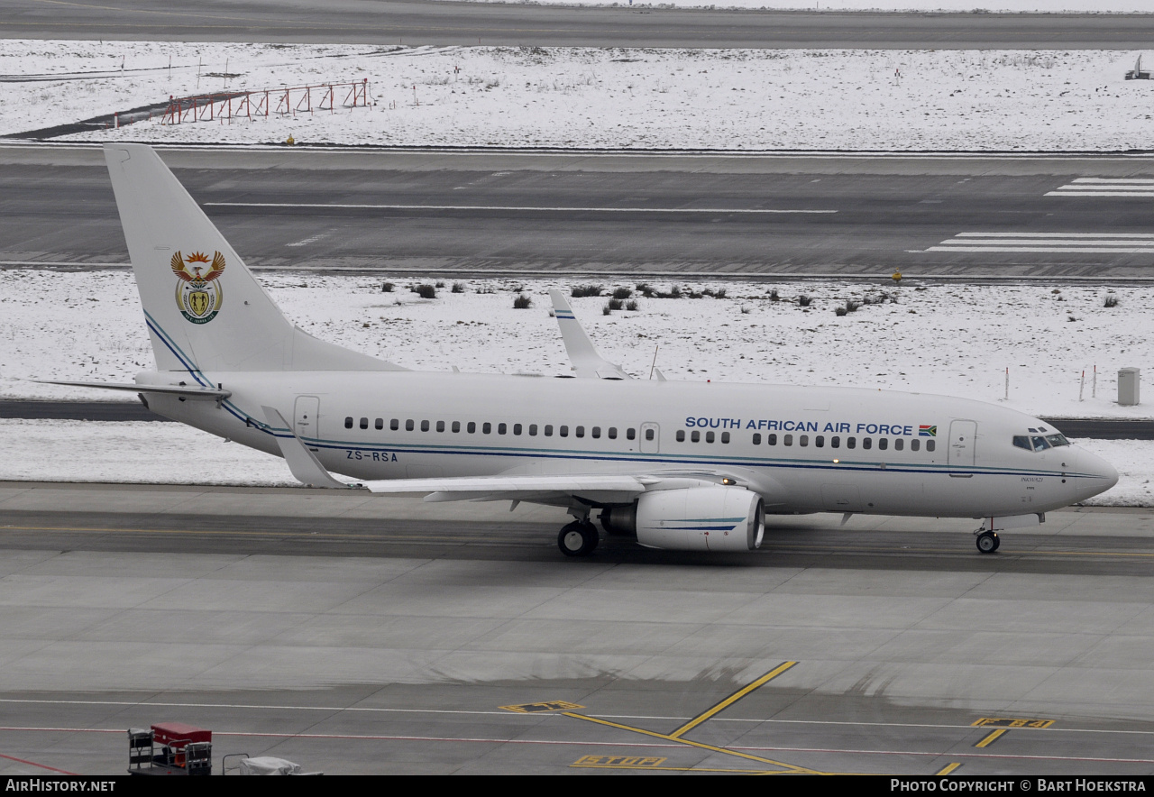 Aircraft Photo of ZS-RSA | Boeing 737-7ED BBJ | South Africa - Air Force | AirHistory.net #257659