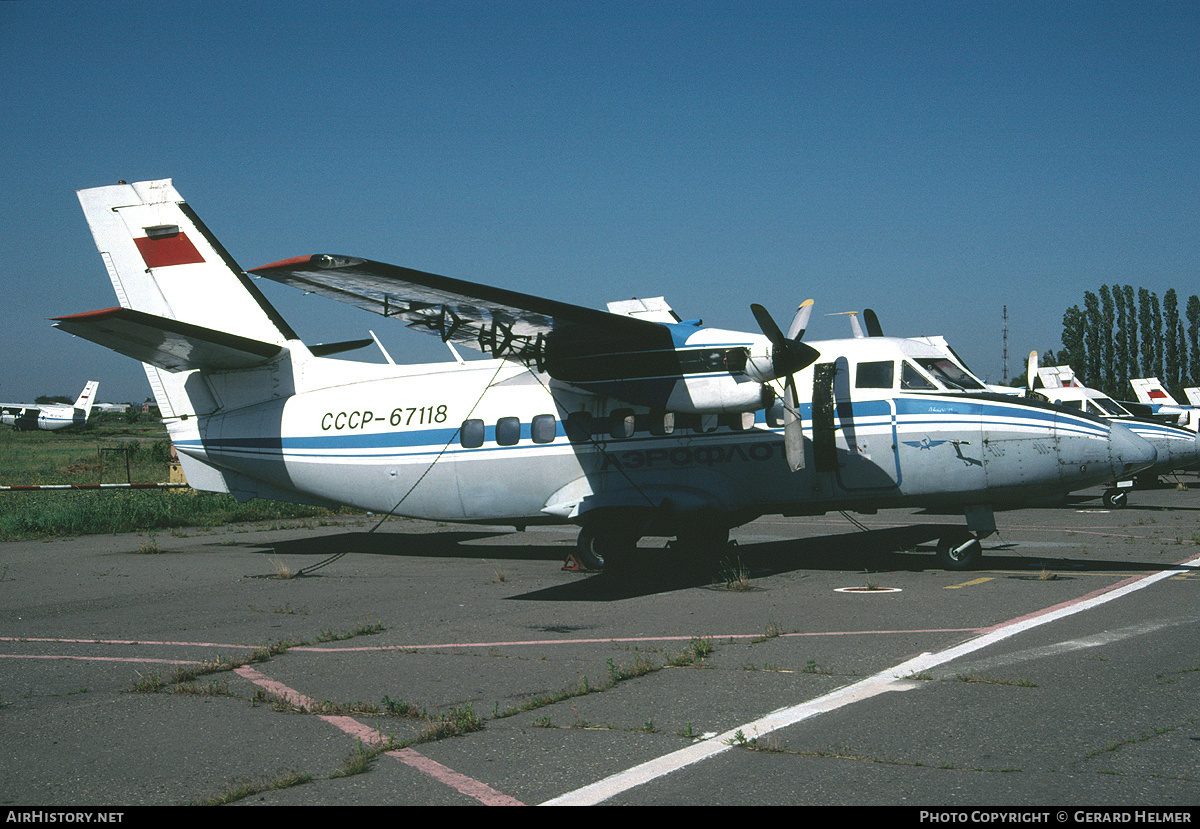 Aircraft Photo of CCCP-67118 | Let L-410UVP Turbolet | Aeroflot | AirHistory.net #257693