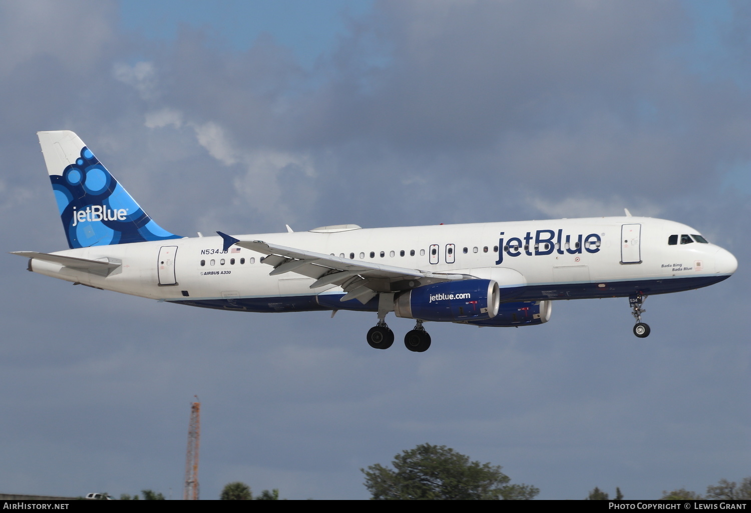 Aircraft Photo of N534JB | Airbus A320-232 | JetBlue Airways | AirHistory.net #257717