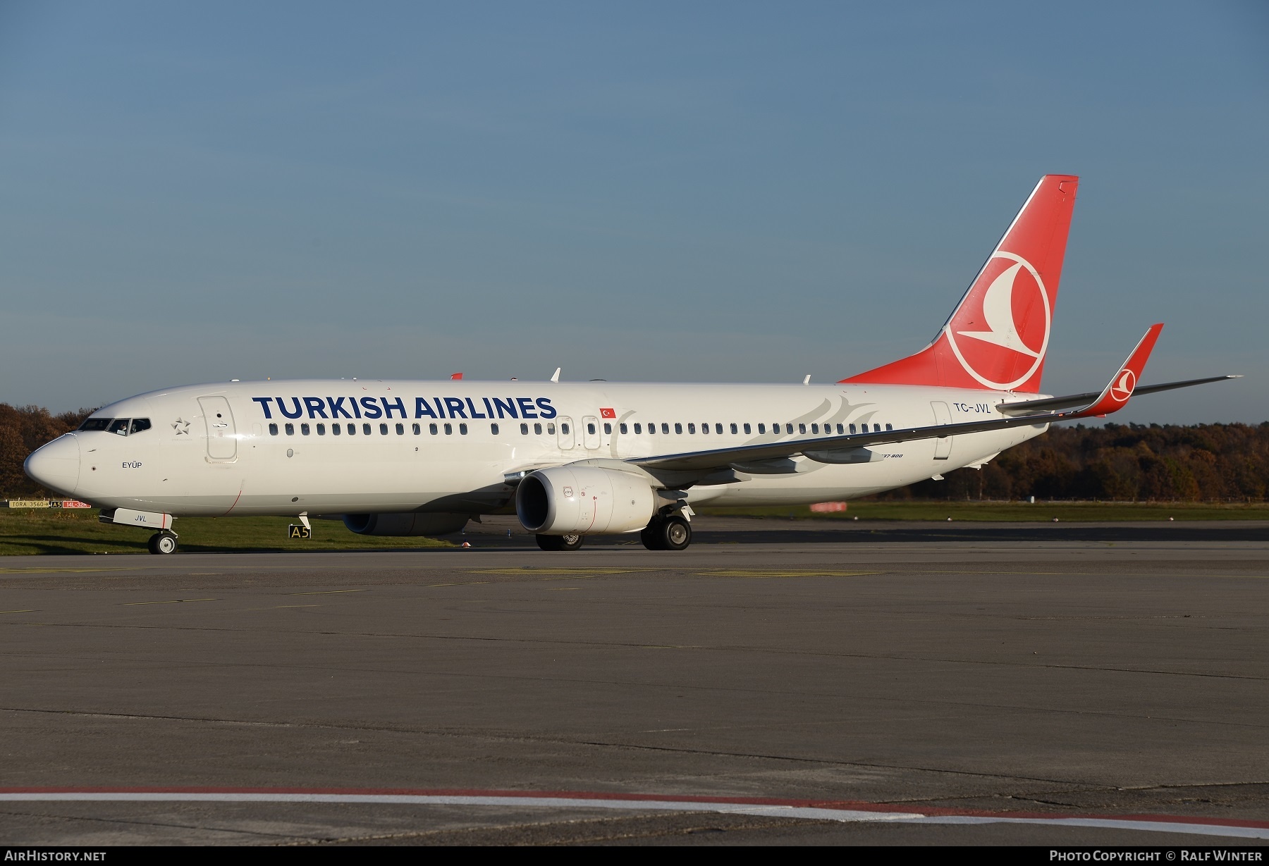 Aircraft Photo of TC-JVL | Boeing 737-8F2 | Turkish Airlines | AirHistory.net #257765