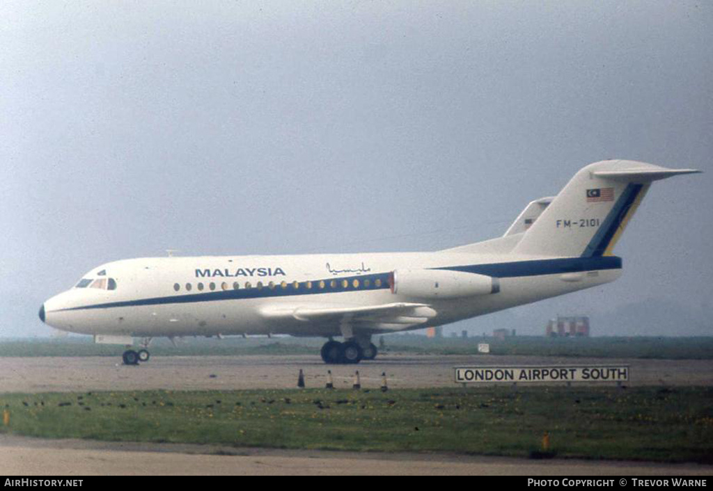 Aircraft Photo of FM-2101 | Fokker F28-1000 Fellowship | Malaysia - Air Force | AirHistory.net #257768