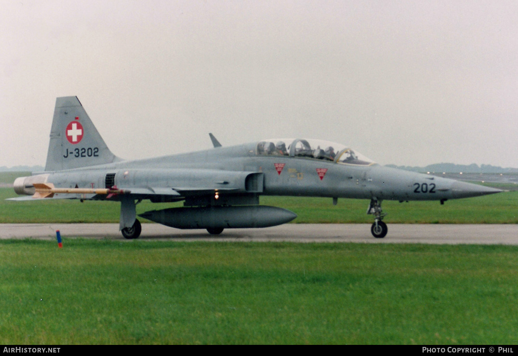 Aircraft Photo of J-3202 | Northrop F-5F Tiger II | Switzerland - Air Force | AirHistory.net #257789