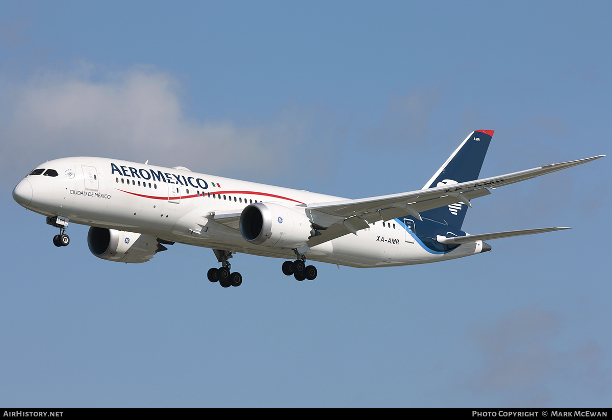 Aircraft Photo of XA-AMR | Boeing 787-8 Dreamliner | AeroMéxico | AirHistory.net #257834