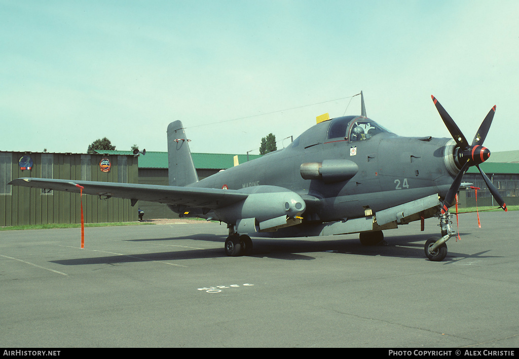Aircraft Photo of 24 | Bréguet 1050 Alizé | France - Navy | AirHistory.net #257838