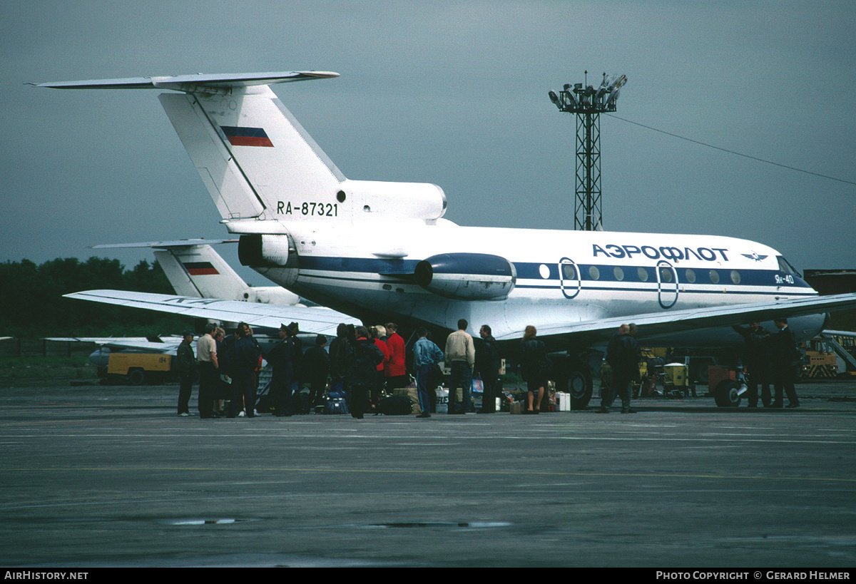 Aircraft Photo of RA-87321 | Yakovlev Yak-40K | Aeroflot | AirHistory.net #257844