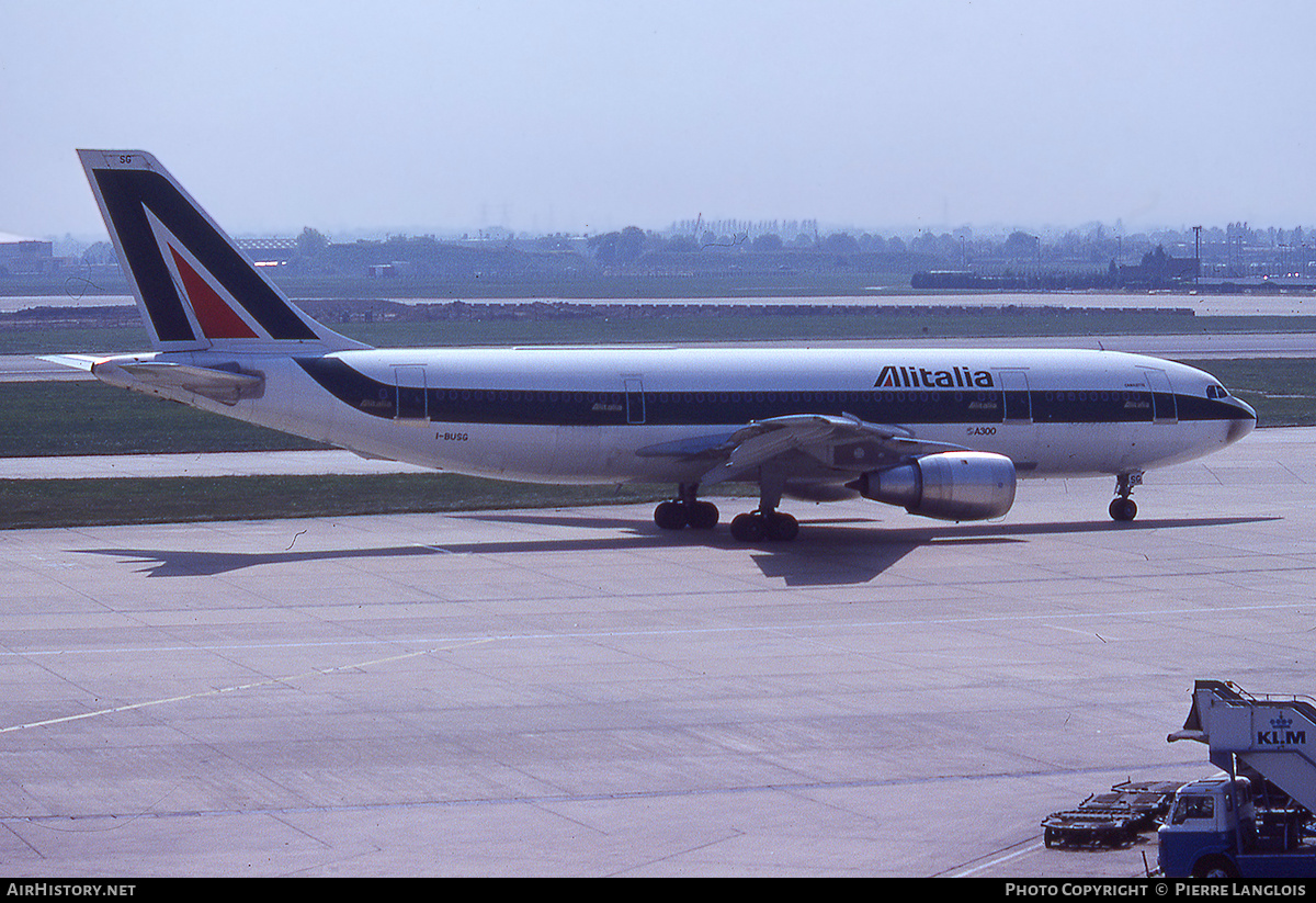 Aircraft Photo of I-BUSG | Airbus A300B4-203 | Alitalia | AirHistory.net #257849