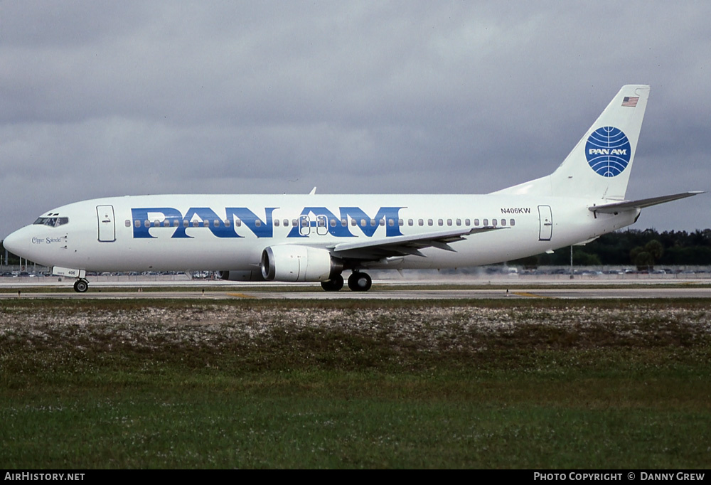 Aircraft Photo of N406KW | Boeing 737-4Q8 | Pan American Airways - Pan Am | AirHistory.net #257862