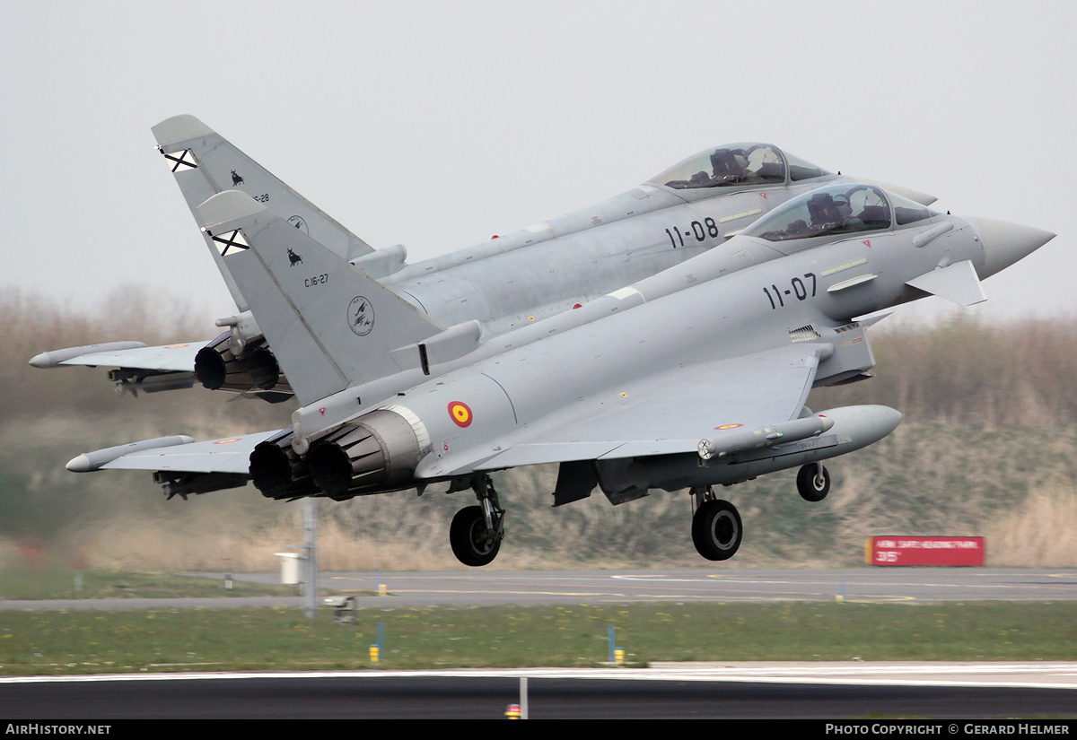 Aircraft Photo of C16-27 | Eurofighter EF-2000 Typhoon S | Spain - Air Force | AirHistory.net #257882
