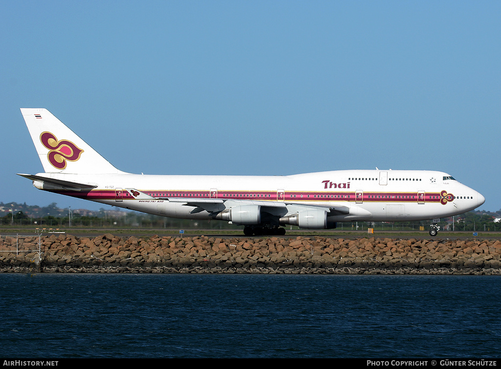 Aircraft Photo of HS-TGT | Boeing 747-4D7 | Thai Airways International | AirHistory.net #257965