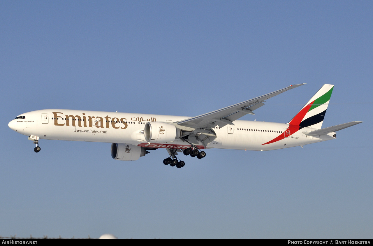 Aircraft Photo of A6-EGU | Boeing 777-31H/ER | Emirates | AirHistory.net #258024