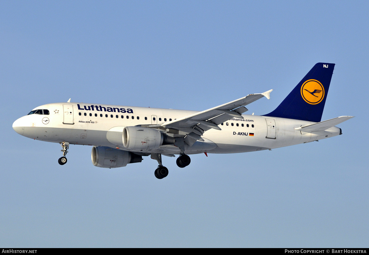 Aircraft Photo of D-AKNJ | Airbus A319-112 | Lufthansa | AirHistory.net #258029