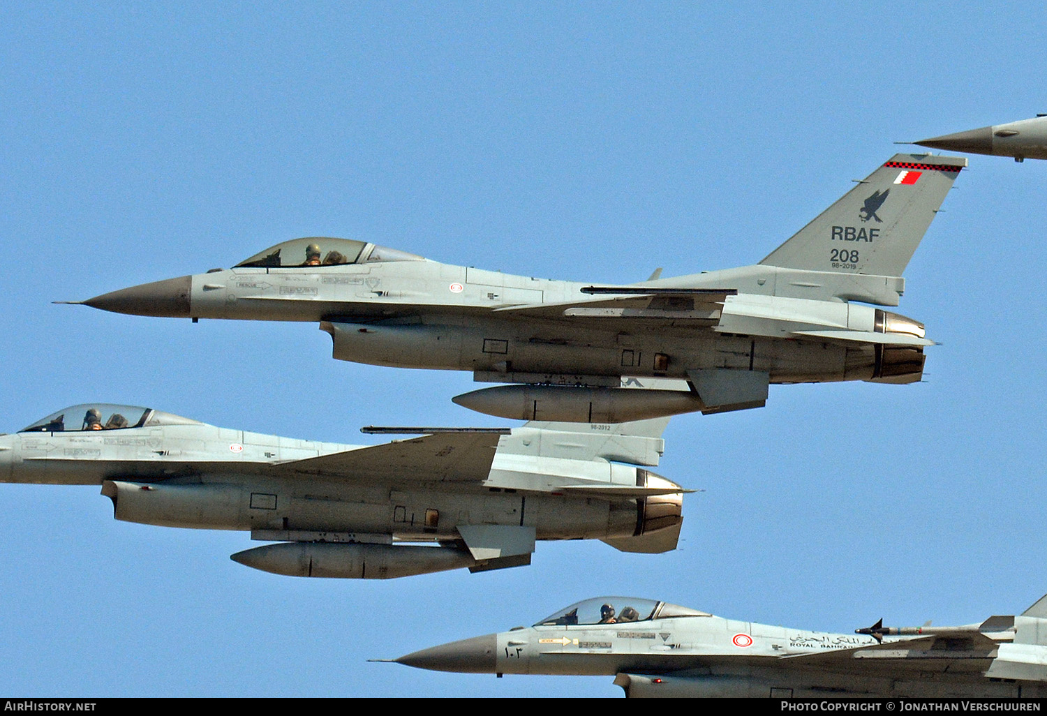 Aircraft Photo of 208 / 98-2019 | General Dynamics F-16C Fighting Falcon | Bahrain - Air Force | AirHistory.net #258050