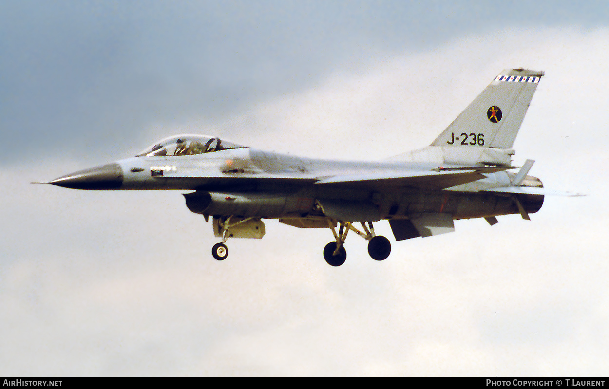 Aircraft Photo of J-236 | General Dynamics F-16A Fighting Falcon | Netherlands - Air Force | AirHistory.net #258051