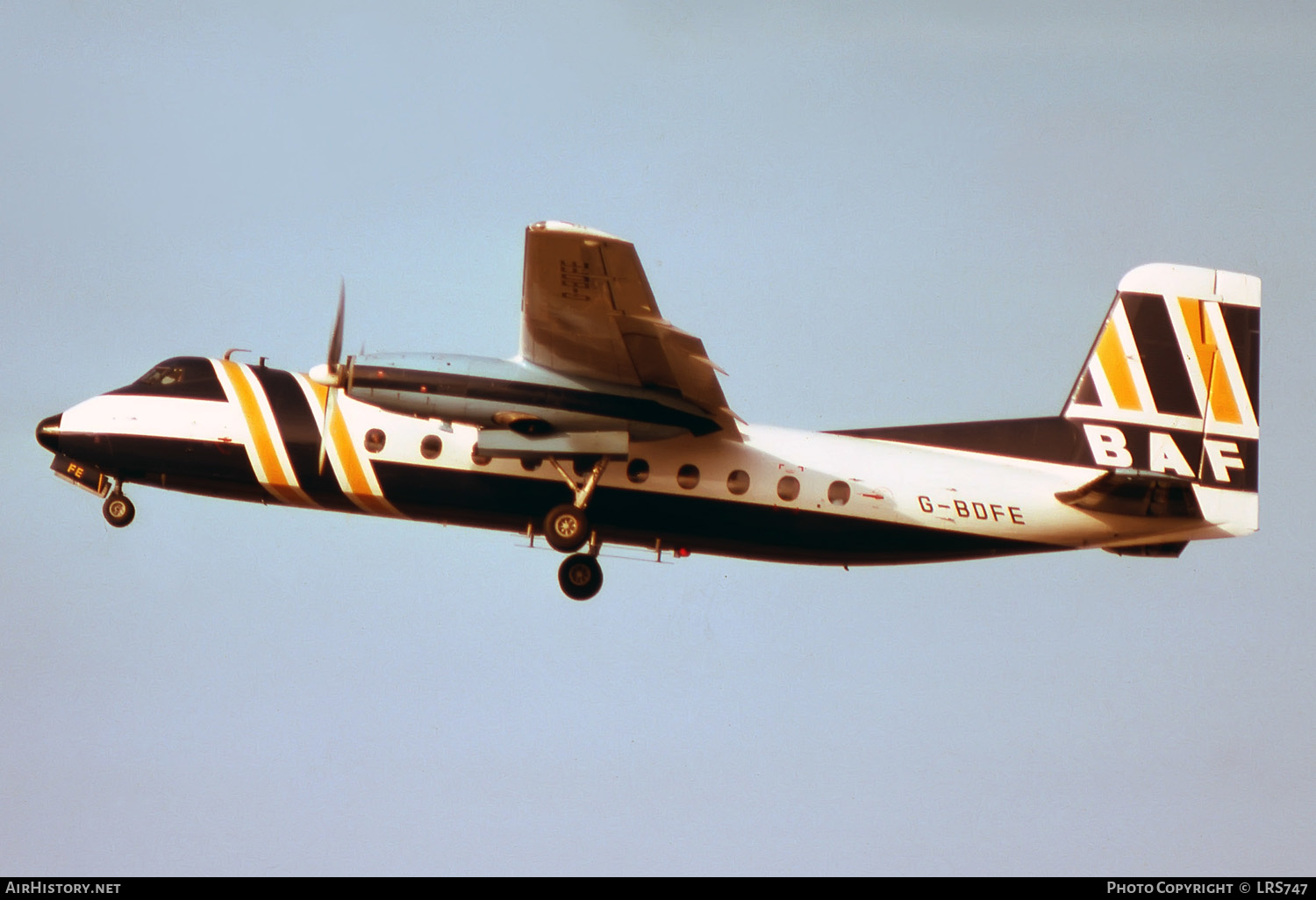 Aircraft Photo of G-BDFE | Handley Page HPR-7 Herald 206 | British Air Ferries - BAF | AirHistory.net #258073