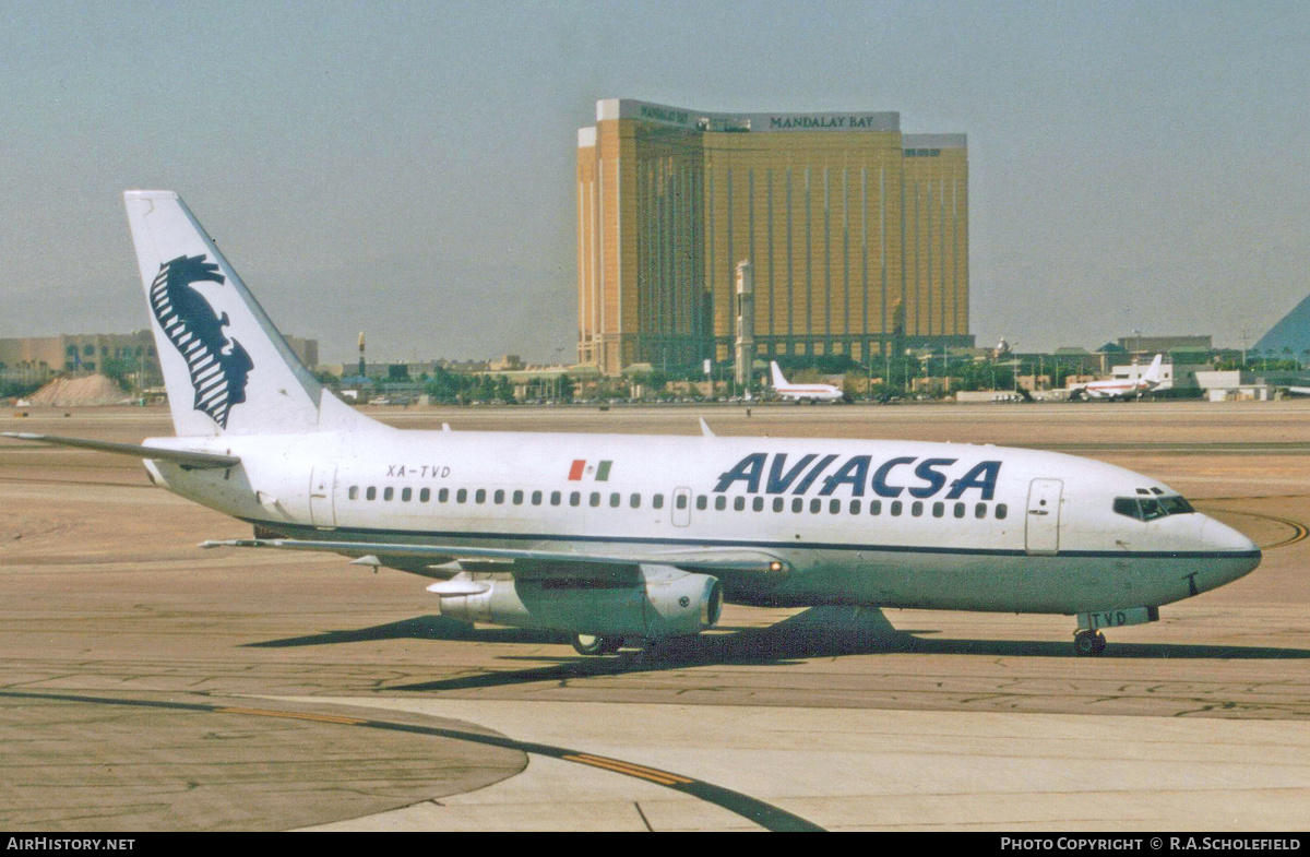 Aircraft Photo of XA-TVD | Boeing 737-201/Adv | Aviacsa - Aviación de Chiapas | AirHistory.net #258105