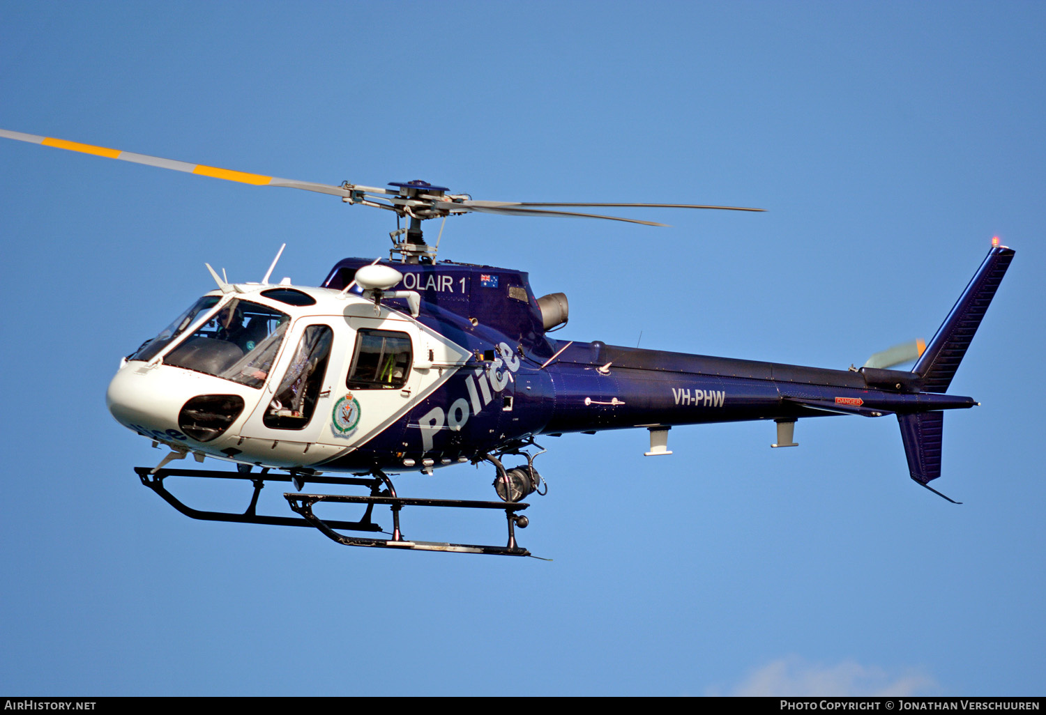 Aircraft Photo of VH-PHW | Eurocopter AS-350B-2 Ecureuil | New South Wales Police Service | AirHistory.net #258119
