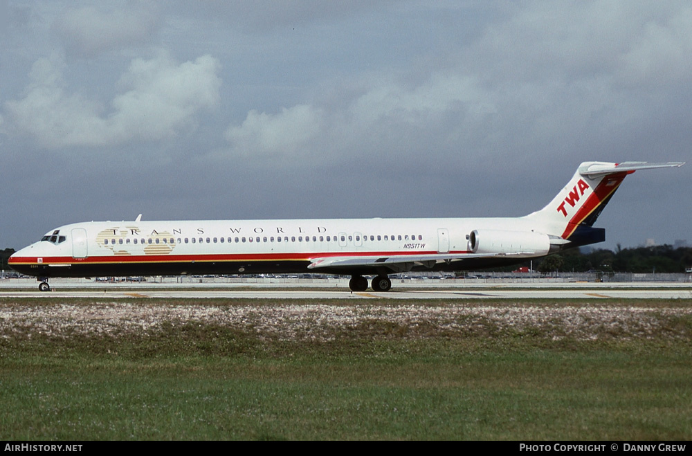 Aircraft Photo of N951TW | McDonnell Douglas MD-83 (DC-9-83) | Trans World Airlines - TWA | AirHistory.net #258131