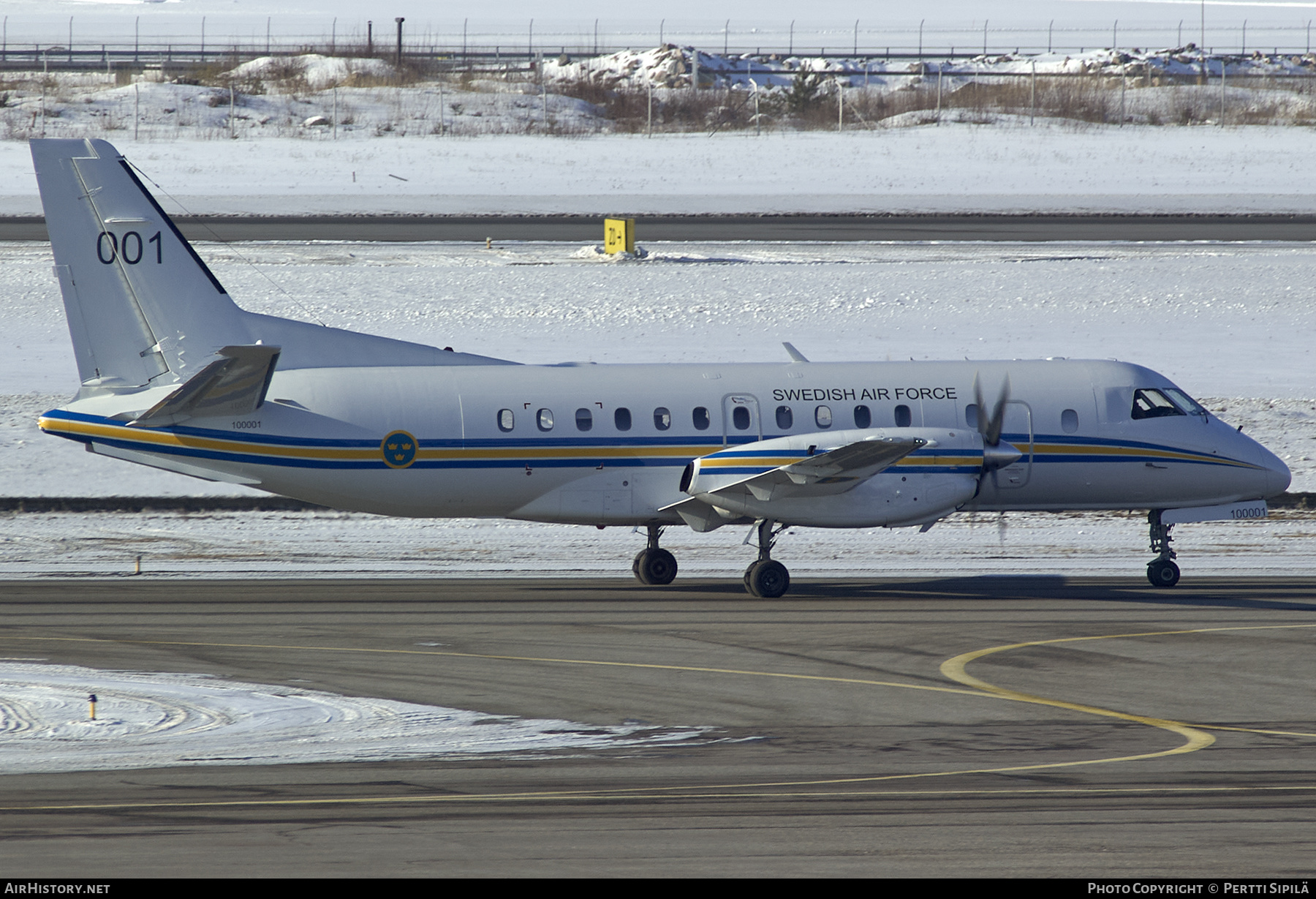 Aircraft Photo of 100001 / 001 | Saab Tp100 (340B) | Sweden - Air Force | AirHistory.net #258184