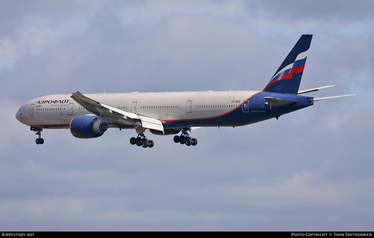 Aircraft Photo of VP-BGD | Boeing 777-3M0/ER | Aeroflot - Russian Airlines | AirHistory.net #258212