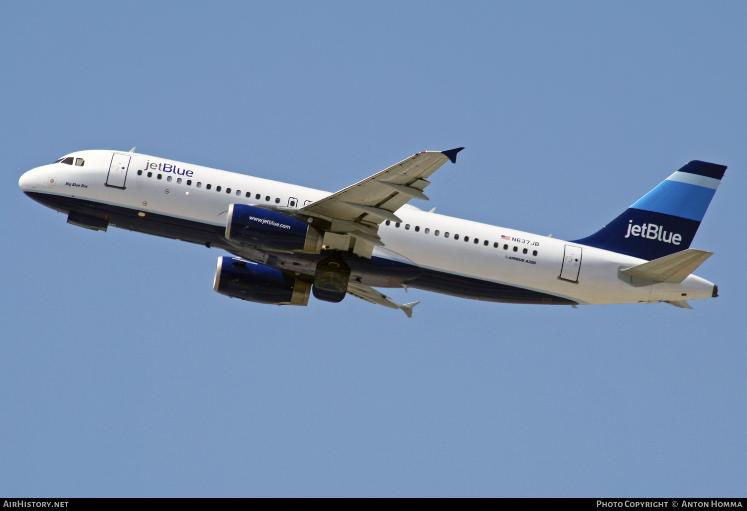 Aircraft Photo of N637JB | Airbus A320-232 | JetBlue Airways | AirHistory.net #258222