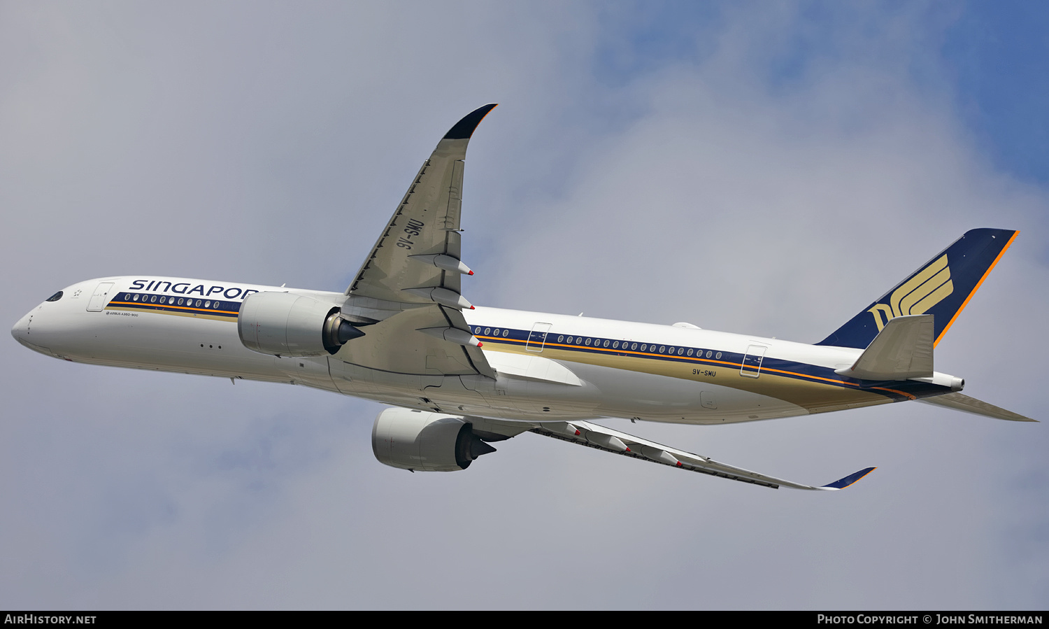 Aircraft Photo of 9V-SMU | Airbus A350-941 | Singapore Airlines | AirHistory.net #258227