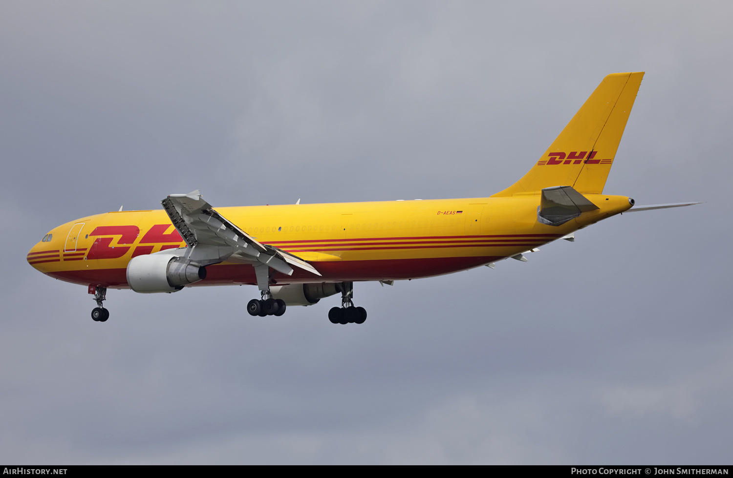 Aircraft Photo of D-AEAS | Airbus A300B4-622R(F) | DHL International | AirHistory.net #258233